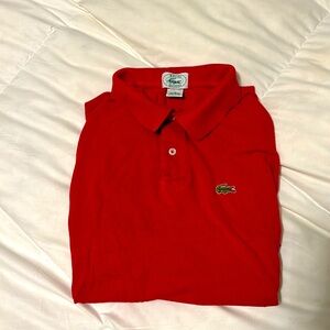 Vintage Lacoste IZOD Polo Men’s Cherry Red Made in USA